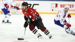 Hokejs: Latvija - Francija pirmajā trešdaļā 0:0