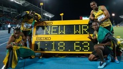 Jamaikas sprinteri labo pasaules rekordu 4x200 metru stafetē