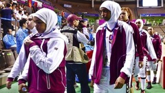 Pēc aizlieguma spēlēt hidžabos, Kataras komanda pamet Āzijas spēles