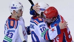 KHL pirmdienas spēļu rezultāti