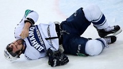 Video: Daugaviņš un vēl trīs «Dinamo» hokejisti iedzīvojas savainojumos