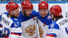 Krievijas un Zviedrijas hokejisti gūst pārliecinošas uzvaras