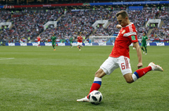 Krievijas izlases futbolists Čeriševs: Par šādu atklāšanas spēli nebiju pat sapņojis