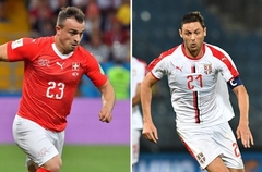 Pasaules kauss futbolā: Serbija mača sākumā izvirzās vadībā pret Šveici