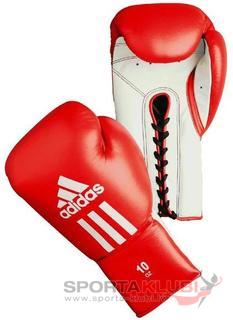 Boxing gloves "GLORY RED WHITE" Professional (ADIBC06-R/W)