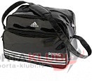 Soma Carry Bag -Shiny PU with Boxing Club Printing (ADIACC110-BOX/BLACK)