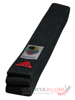 Belt Elit with WKF logo 45 mm Black (ADIB240D240-B)