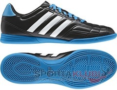 Football shoes Goletto IV IN BLACK1/RUNWHT/SOLBLU (F33036)