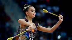 Аверина взяла второе золото Европейских игр в художественной гимнастике