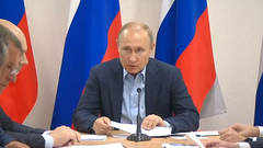 Путин провел встречу со сборной России на Европейских играх