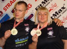 Latvijai Eiropas čempions armvrestlingā, divas medaļas arī dāmām