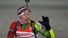 Домрачева - первая в спринте в Оберхофе, россиянки - вне первой десятки
