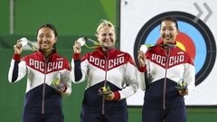 Женская сборная РФ по стрельбе из лука завоевала серебро в Рио